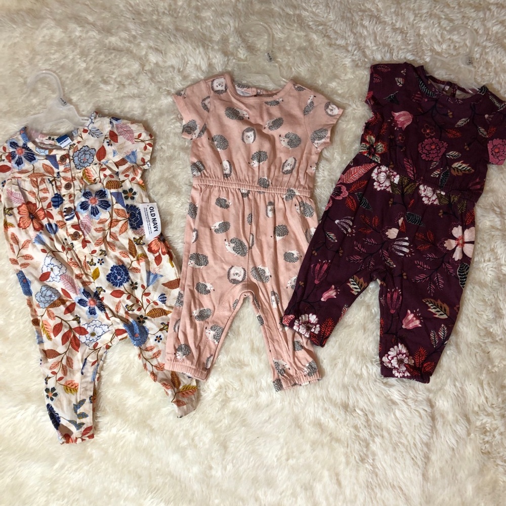 Old Navy Baby Romper Bundle Size 3/6 M